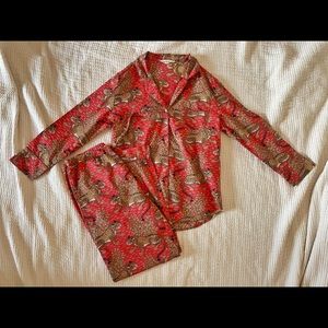 Printfresh Bagheera Long Sleep Set in Hot Pink